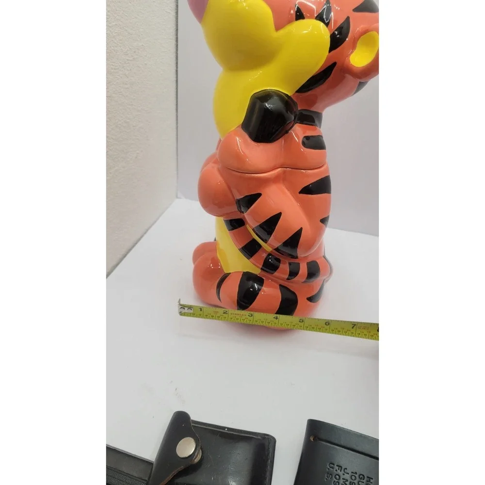 Disney Treasure Craft Tigger with Lady Bug Ceramic Cookie Jar Vintage 13 Inch